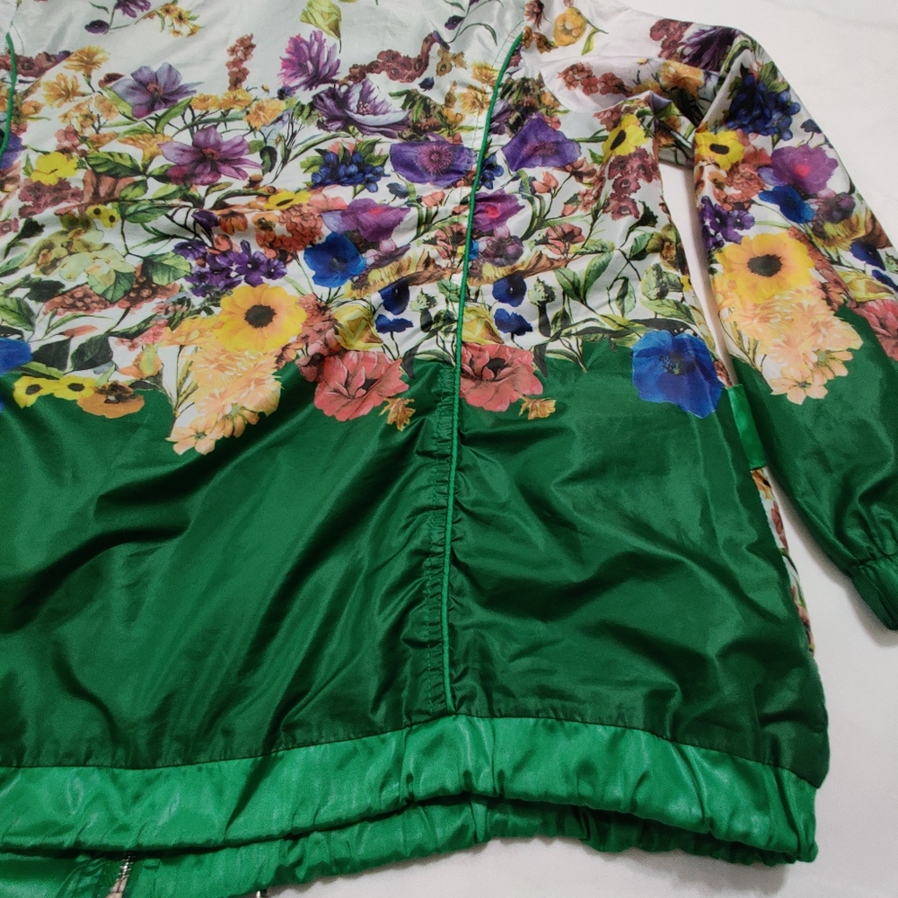 Multicolor Floral Wind Breaker - Picture 8 of 10